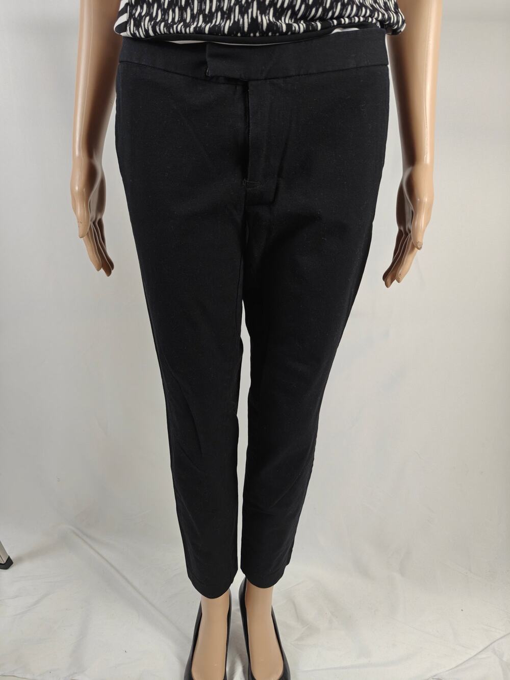Womens Maison Jules Slim Ankle Pants Black Size 4